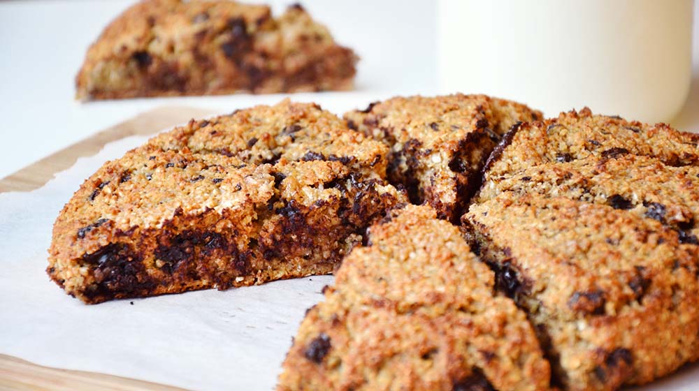 Oatmeal chocolate scones